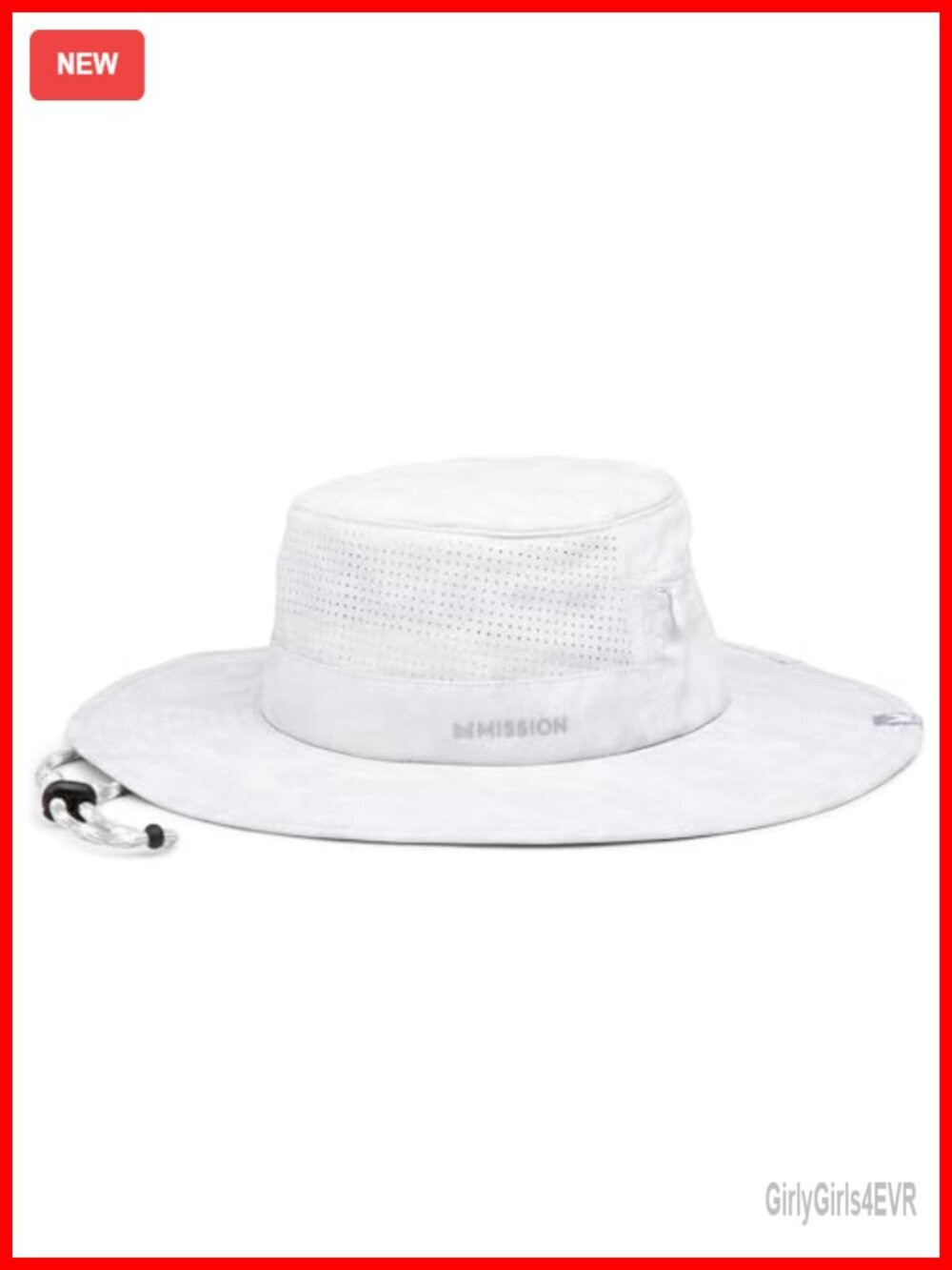 Unisex Cooling Wide-Brim Boonie Hat UPF 50 Sun Protection Adjustable Chin Cord